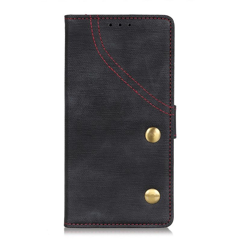 Flip Cover Læder Samsung Galaxy A10s Sort Nitte Jeans