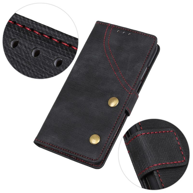 Flip Cover Læder Samsung Galaxy A10s Sort Nitte Jeans