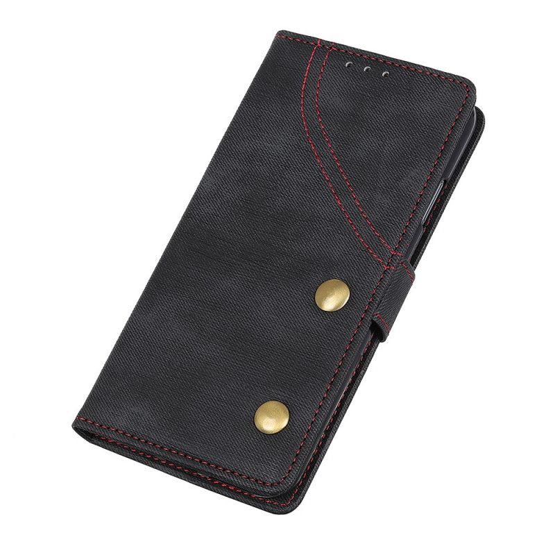 Flip Cover Læder Samsung Galaxy A10s Sort Nitte Jeans