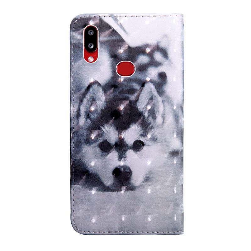 Flip Cover Samsung Galaxy A10s Lys Plet Gav Hunden