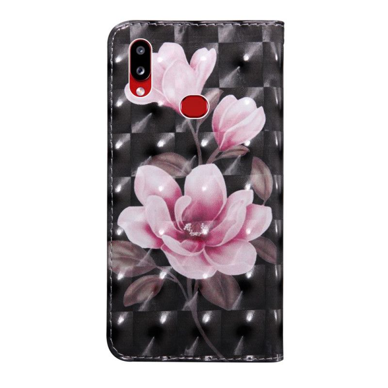 Flip Cover Samsung Galaxy A10s Mobilcover Lyspletblomster Blomstrer