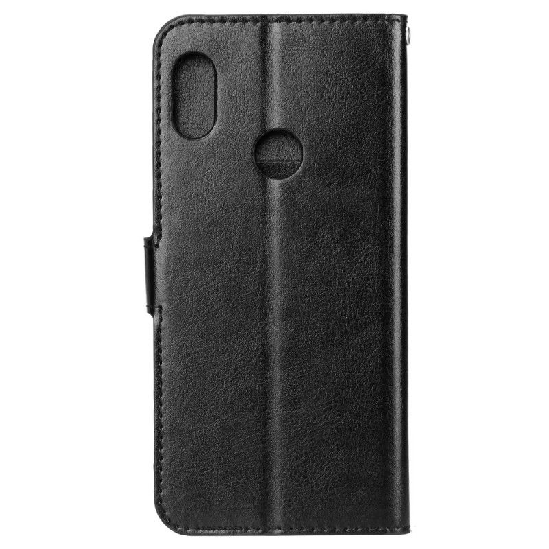 Flip Cover Samsung Galaxy A10s Sort Blank Lædereffekt