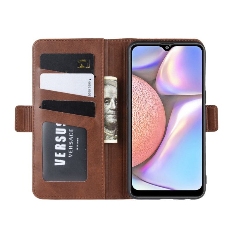 Flip Cover Samsung Galaxy A10s Sort Dobbelt Flap