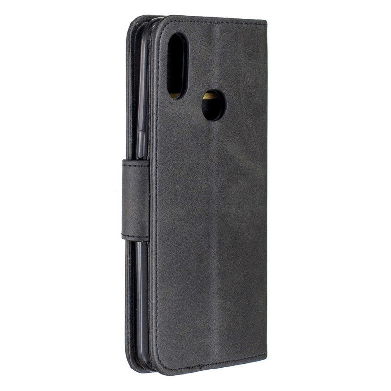 Flip Cover Samsung Galaxy A10s Sort Glat Skrå Flap