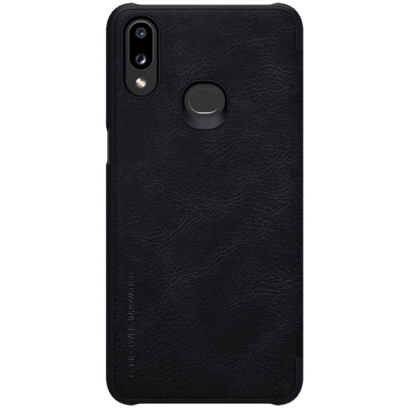 Læder Cover Samsung Galaxy A10s Rød Nillkin Qin-Serien