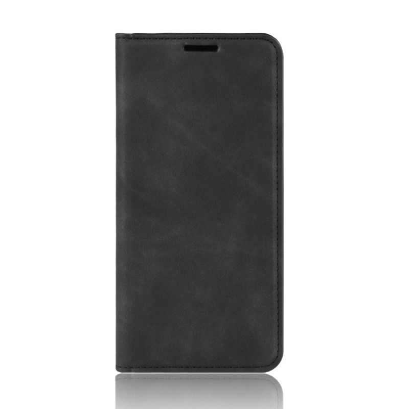 Læder Cover Samsung Galaxy A10s Sort Blødt Læder Original