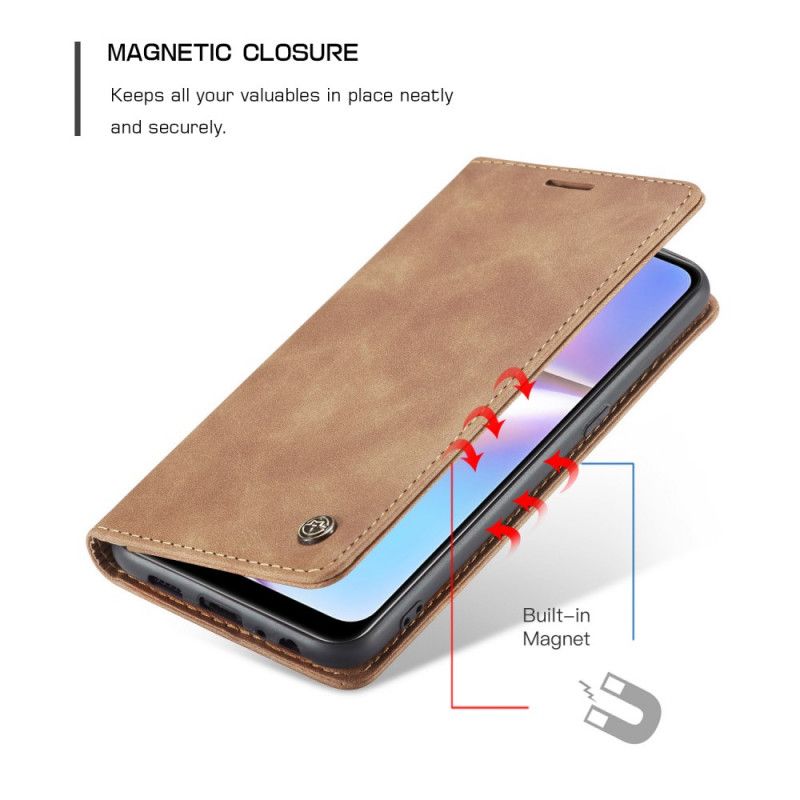 Læder Cover Samsung Galaxy A10s Sort Etui I Imiteret Læder Original