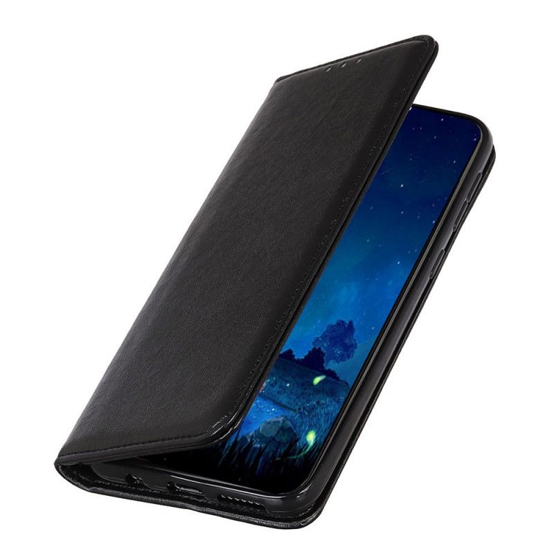 Læder Cover Samsung Galaxy A10s Sort Split Læder Stil