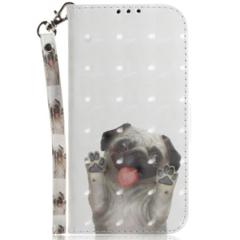 Flip Cover Samsung Galaxy A54 5G Med Snor Thong Pug