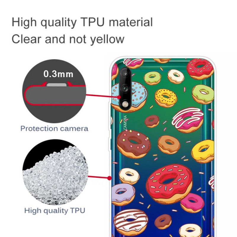 Cover for Huawei P40 Lite E / Y7p Elskede Donuts