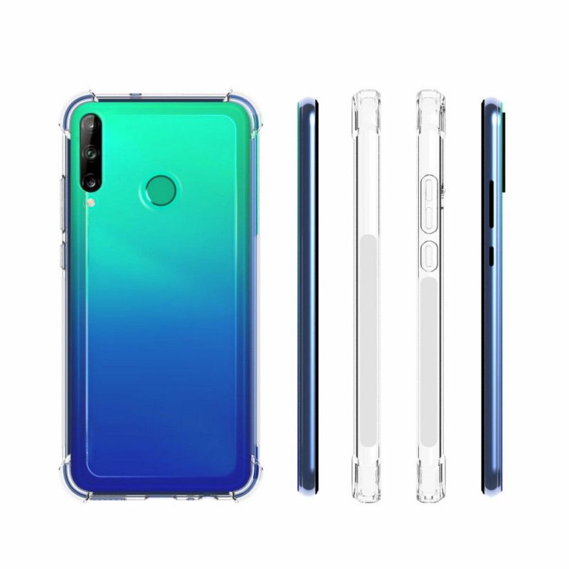 Cover for Huawei P40 Lite E / Y7p Gennemsigtige Forstærkede Hjørner