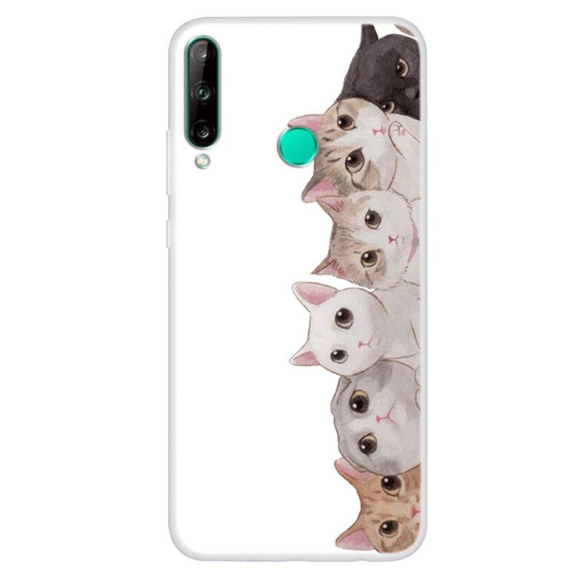 Cover for Huawei P40 Lite E / Y7p Lyttende Katte