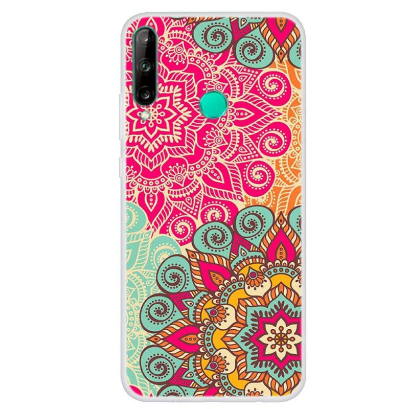 Cover for Huawei P40 Lite E / Y7p Rød Mandala-Trend