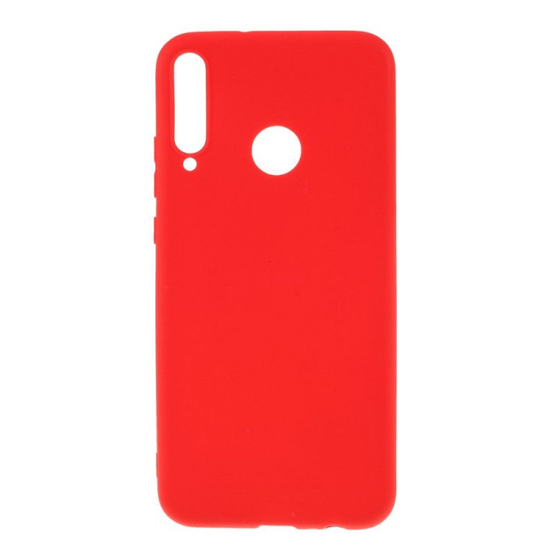 Cover for Huawei P40 Lite E / Y7p Rød Stiv Mattsilikone