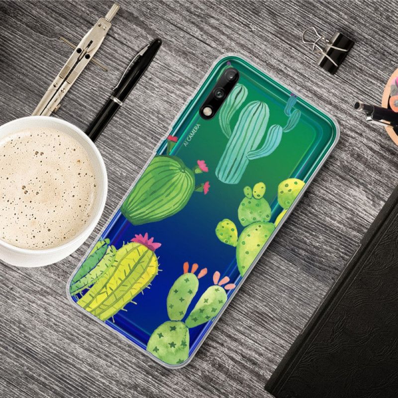 Cover Huawei P40 Lite E / Y7p Akvarel Kaktus