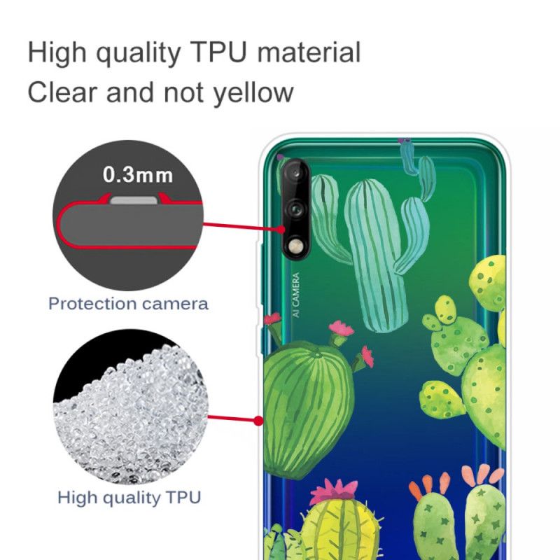 Cover Huawei P40 Lite E / Y7p Akvarel Kaktus