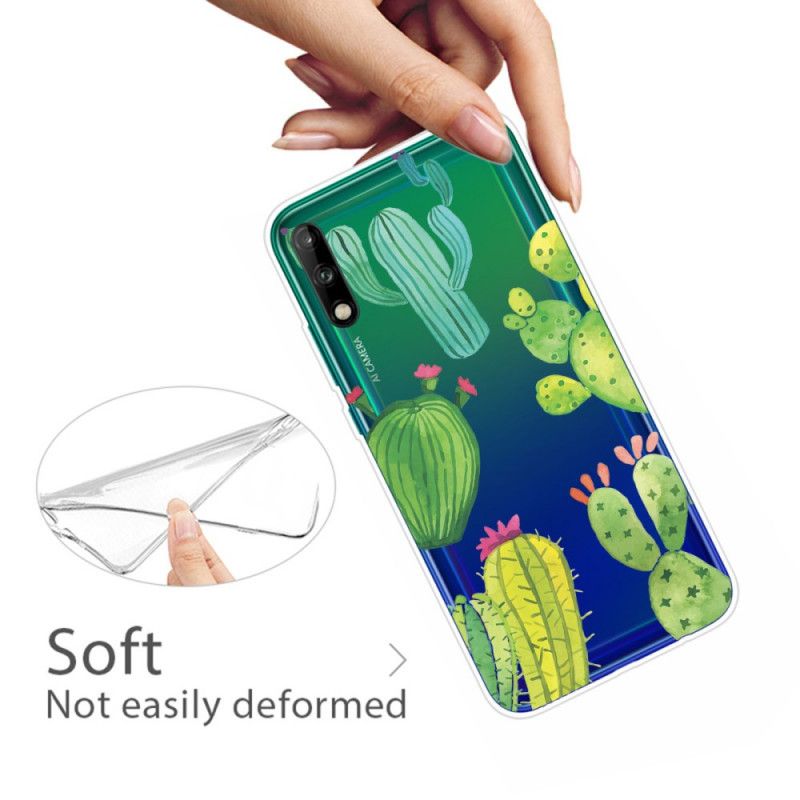 Cover Huawei P40 Lite E / Y7p Akvarel Kaktus