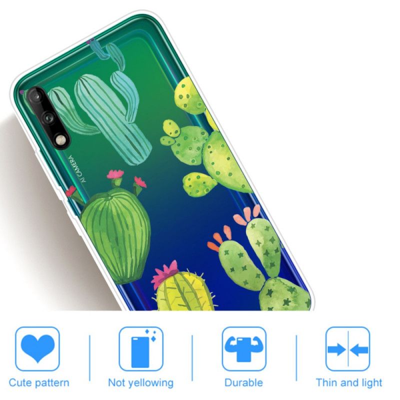 Cover Huawei P40 Lite E / Y7p Akvarel Kaktus