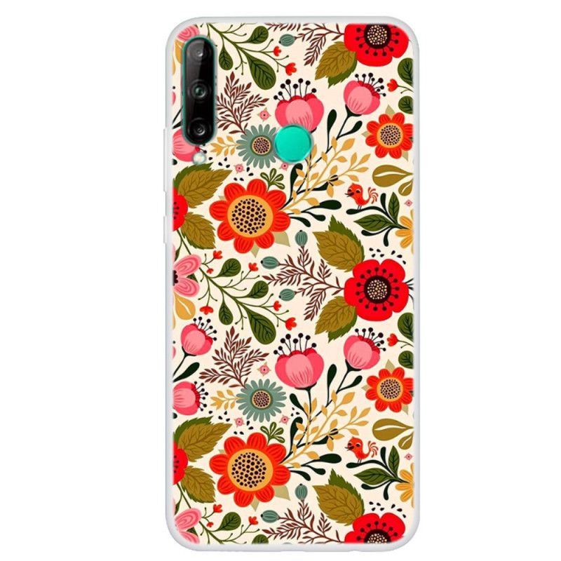 Cover Huawei P40 Lite E / Y7p Blomstertæppe Beskyttelse