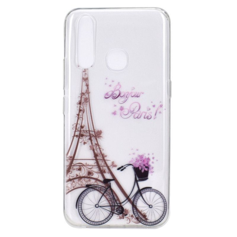 Cover Huawei P40 Lite E / Y7p Gennemsigtig Hej Paris