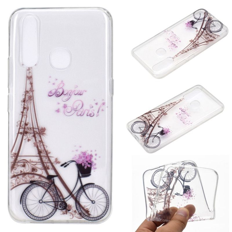 Cover Huawei P40 Lite E / Y7p Gennemsigtig Hej Paris