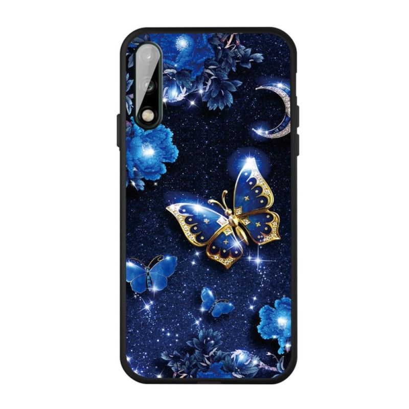 Cover Huawei P40 Lite E / Y7p Gylden Sommerfugl