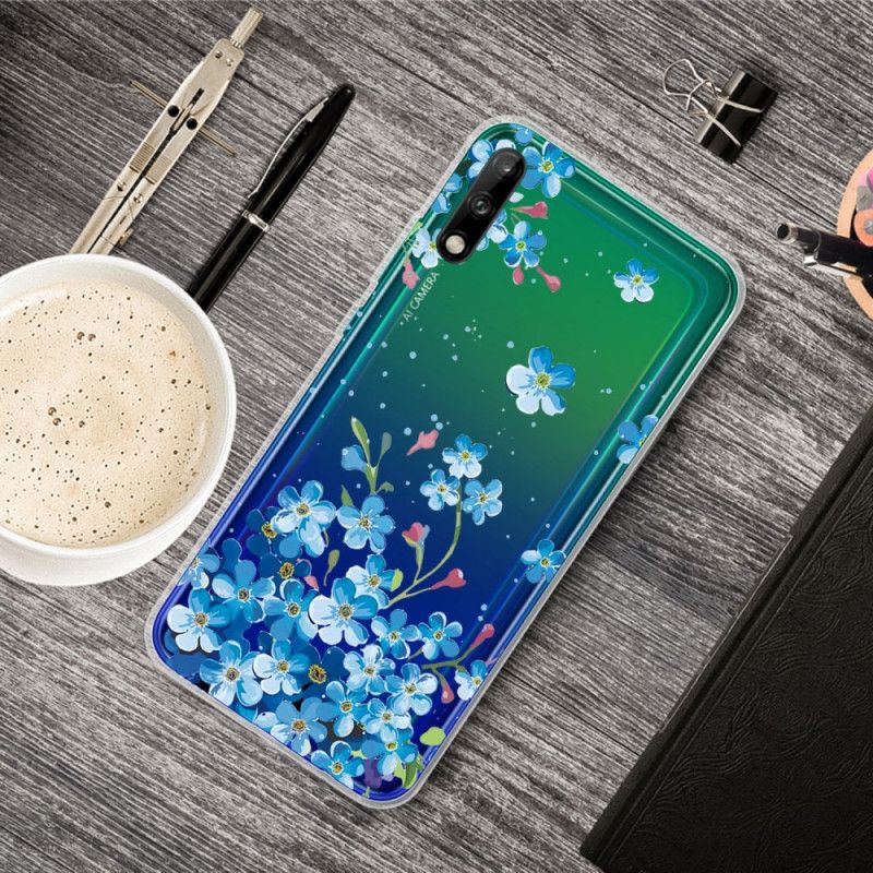 Cover Huawei P40 Lite E / Y7p Mobilcover Buket Af Blå Blomster