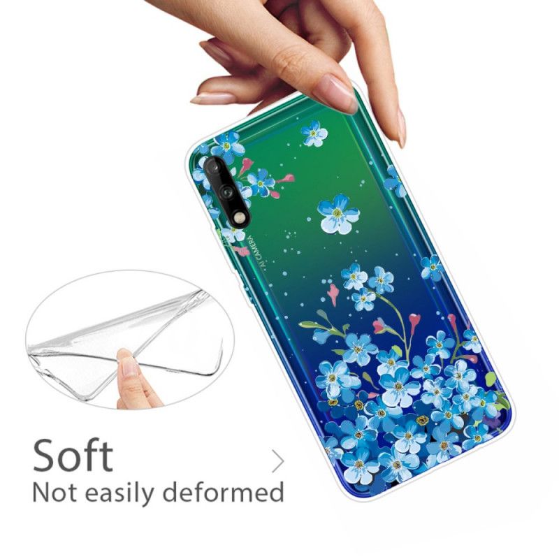 Cover Huawei P40 Lite E / Y7p Mobilcover Buket Af Blå Blomster