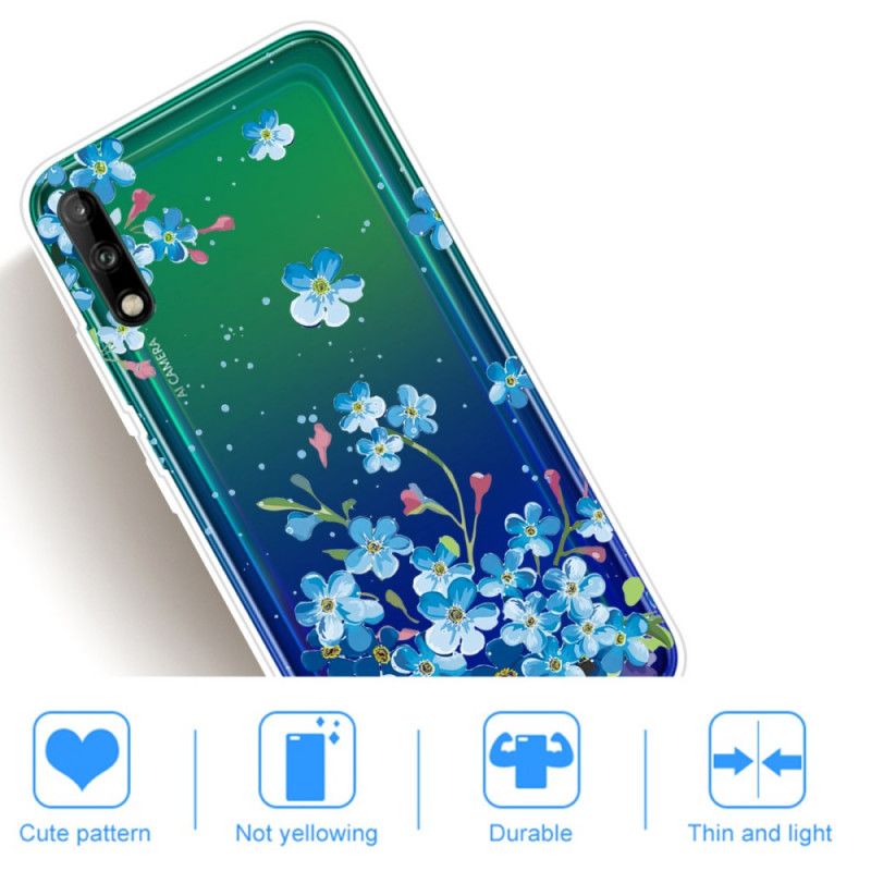 Cover Huawei P40 Lite E / Y7p Mobilcover Buket Af Blå Blomster