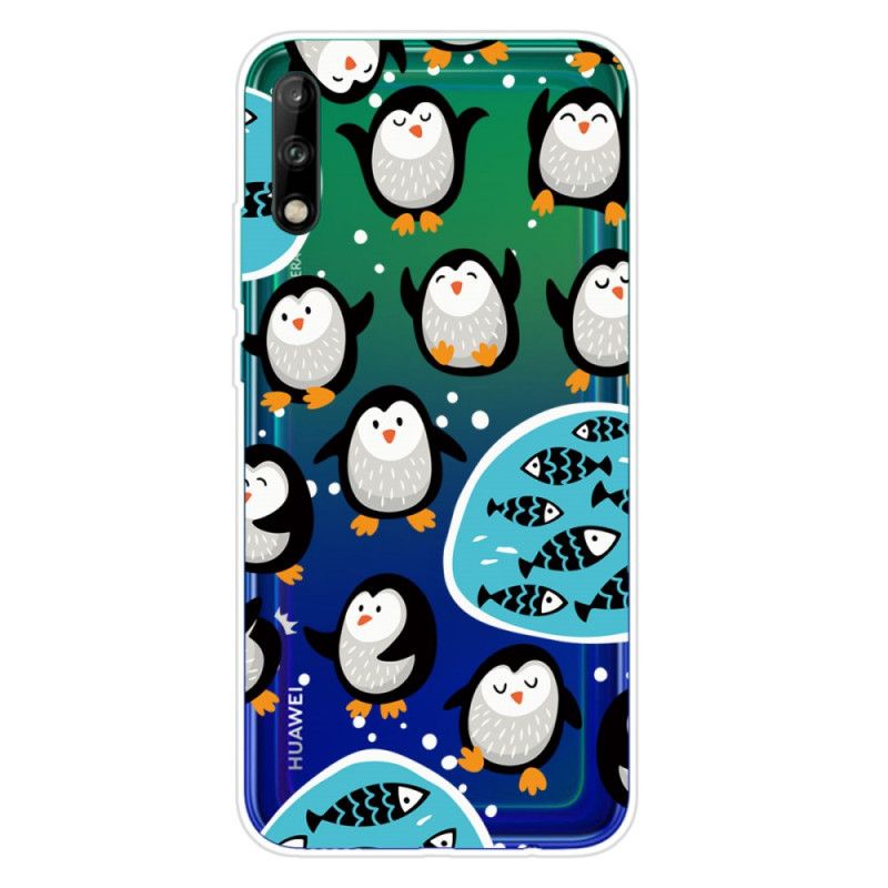 Cover Huawei P40 Lite E / Y7p Pingviner Og Fisk Original