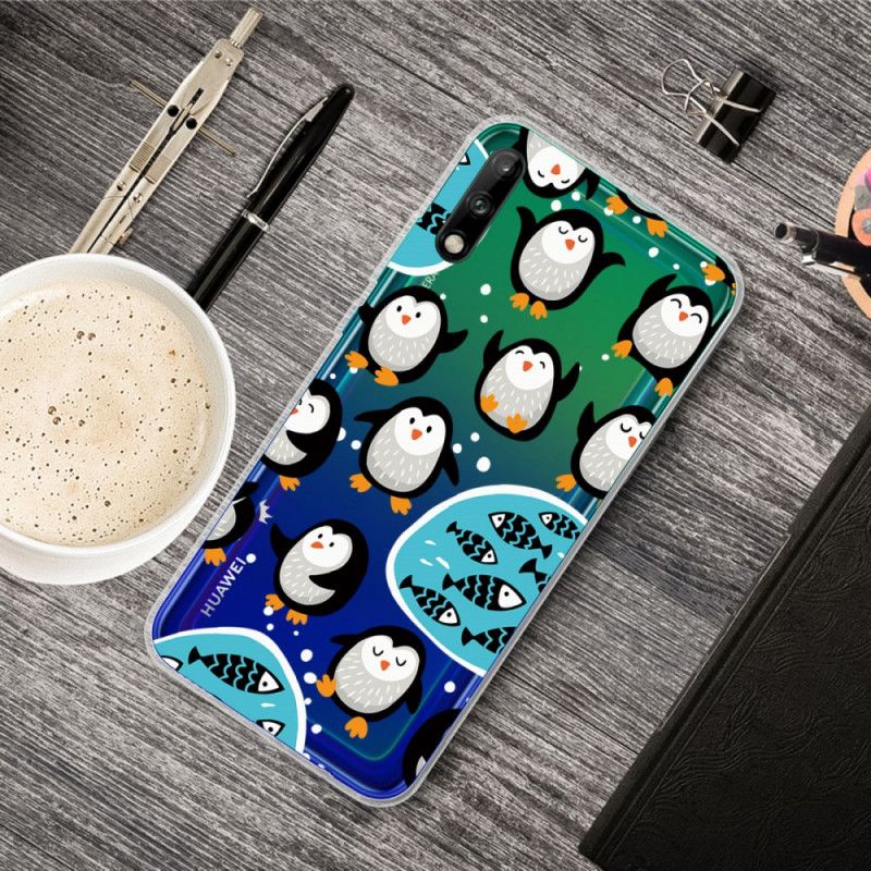 Cover Huawei P40 Lite E / Y7p Pingviner Og Fisk Original