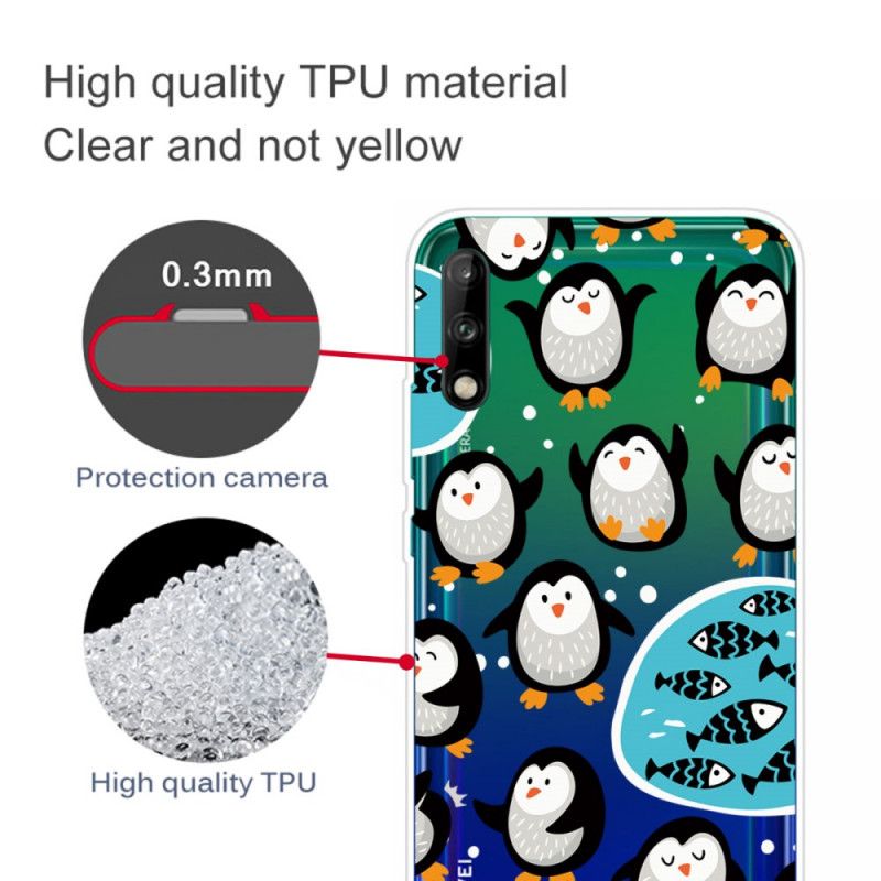 Cover Huawei P40 Lite E / Y7p Pingviner Og Fisk Original