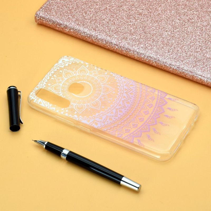 Cover Huawei P40 Lite E / Y7p Rose Gennemsigtig Farverig Mandala