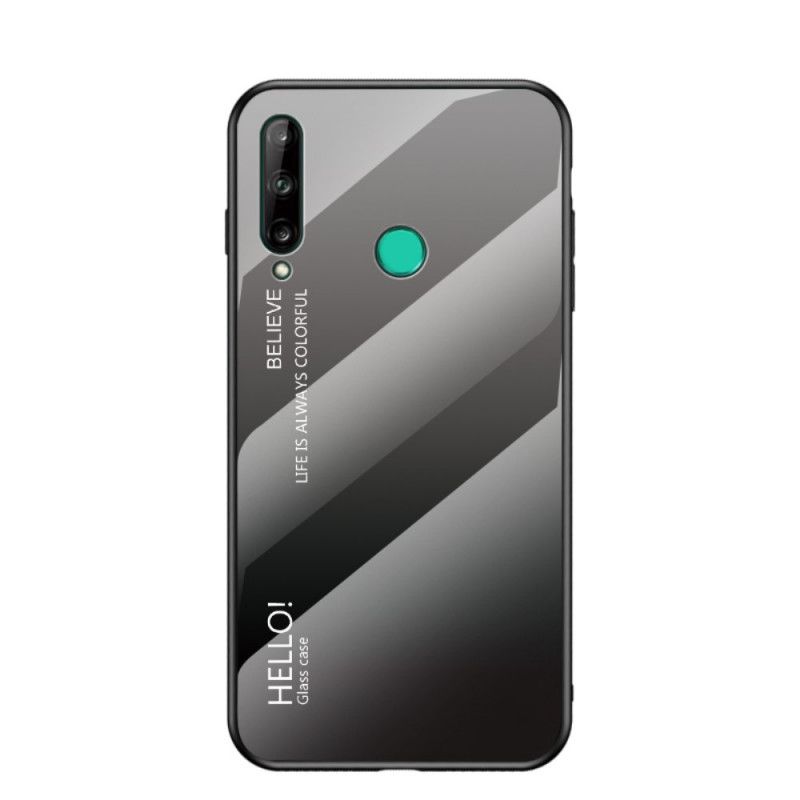 Cover Huawei P40 Lite E / Y7p Sort Hej Hærdet Glas