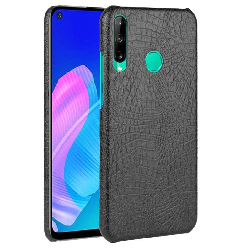 Cover Huawei P40 Lite E / Y7p Sort Krokodillehudeffekt