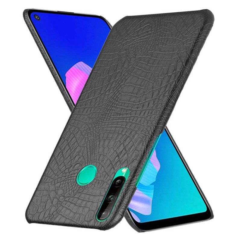 Cover Huawei P40 Lite E / Y7p Sort Krokodillehudeffekt