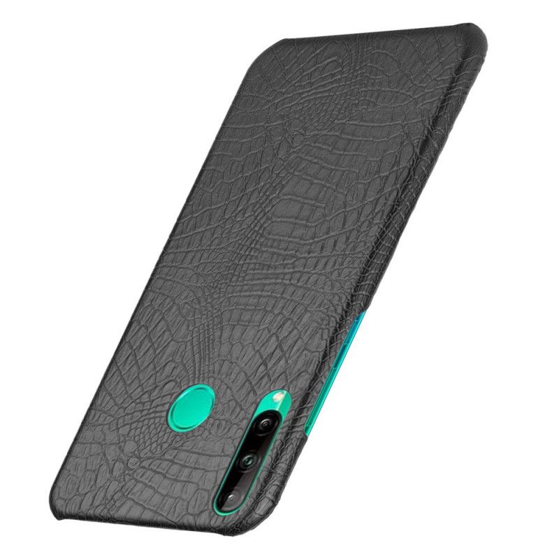 Cover Huawei P40 Lite E / Y7p Sort Krokodillehudeffekt