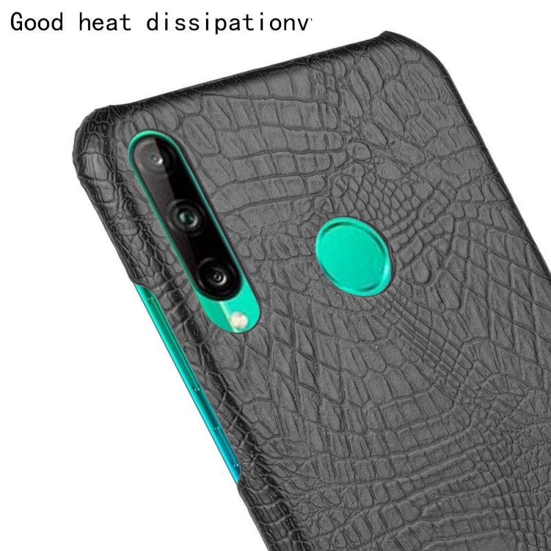 Cover Huawei P40 Lite E / Y7p Sort Krokodillehudeffekt