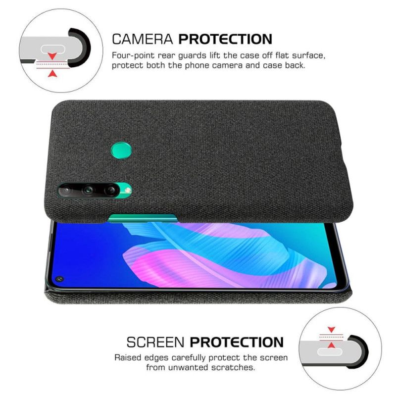 Cover Huawei P40 Lite E / Y7p Sort Ksq Chic Stof Beskyttelse