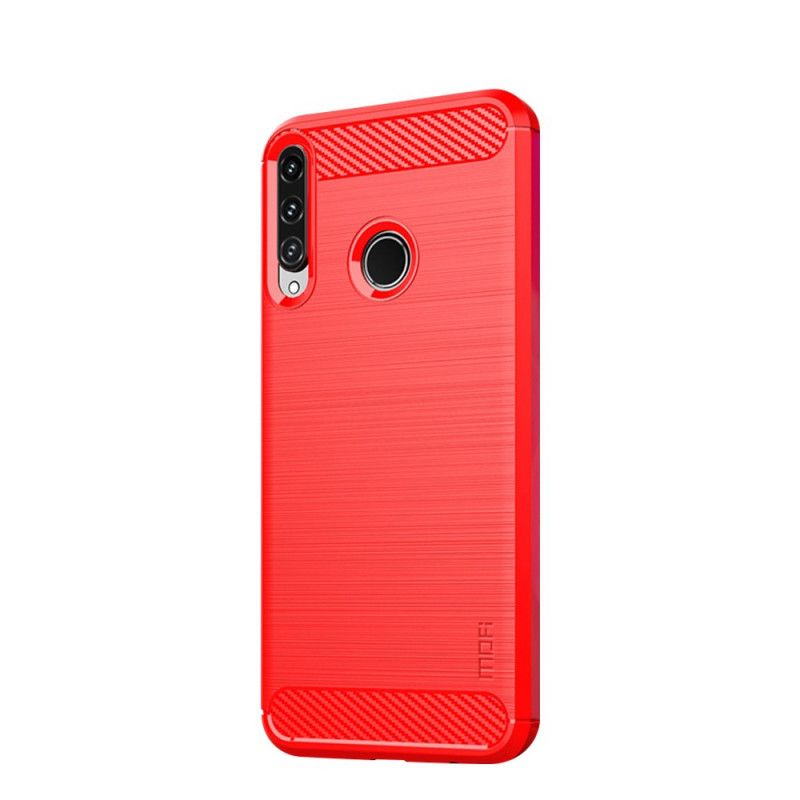 Cover Huawei P40 Lite E / Y7p Sort Mofi Børstet Kulfiber Original