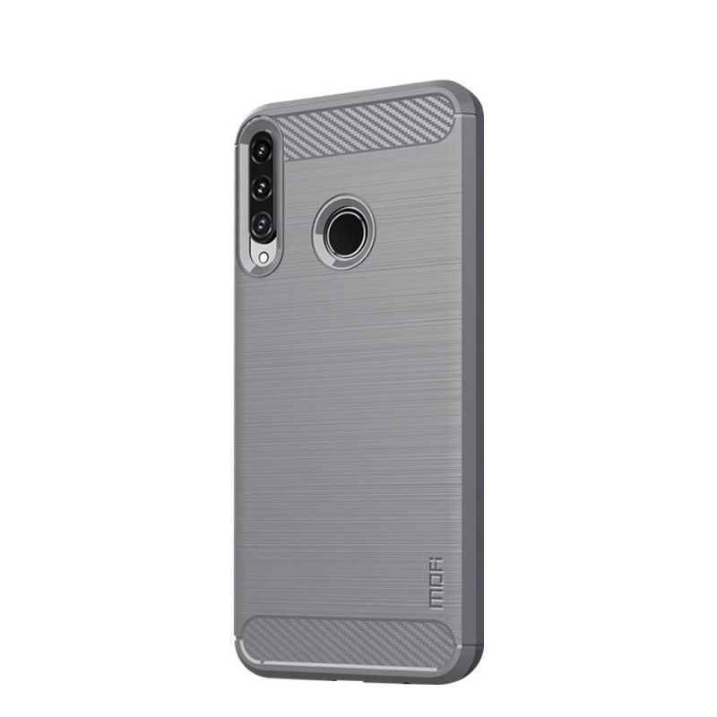 Cover Huawei P40 Lite E / Y7p Sort Mofi Børstet Kulfiber Original