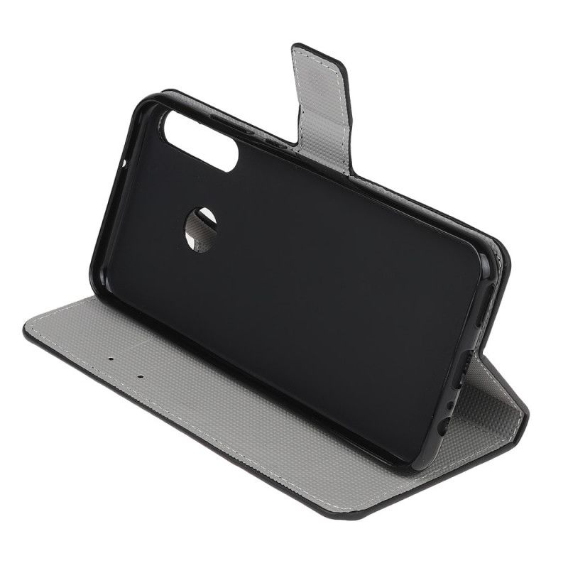 Flip Cover Huawei P40 Lite E / Y7p Mobilcover Blå Sommerfugl