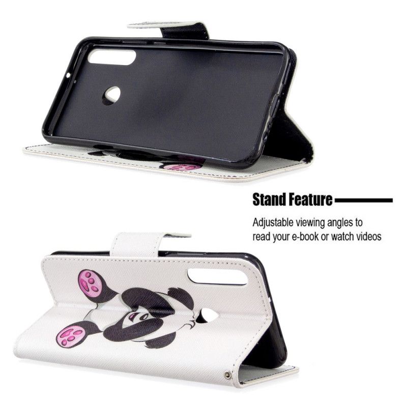 Flip Cover Huawei P40 Lite E / Y7p Mobilcover Sjov Panda