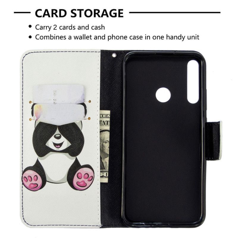 Flip Cover Huawei P40 Lite E / Y7p Mobilcover Sjov Panda