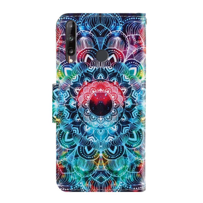 Flip Cover Huawei P40 Lite E / Y7p Prangende Mandala Med Rem