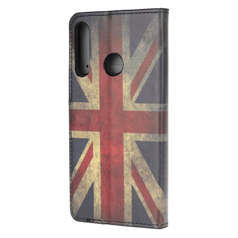 Flip Cover Læder Huawei P40 Lite E / Y7p Englands Flag Beskyttelse