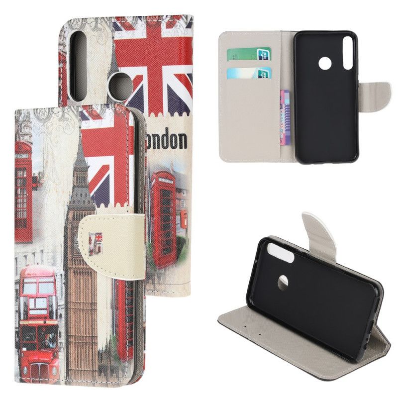 Flip Cover Læder Huawei P40 Lite E / Y7p London Liv