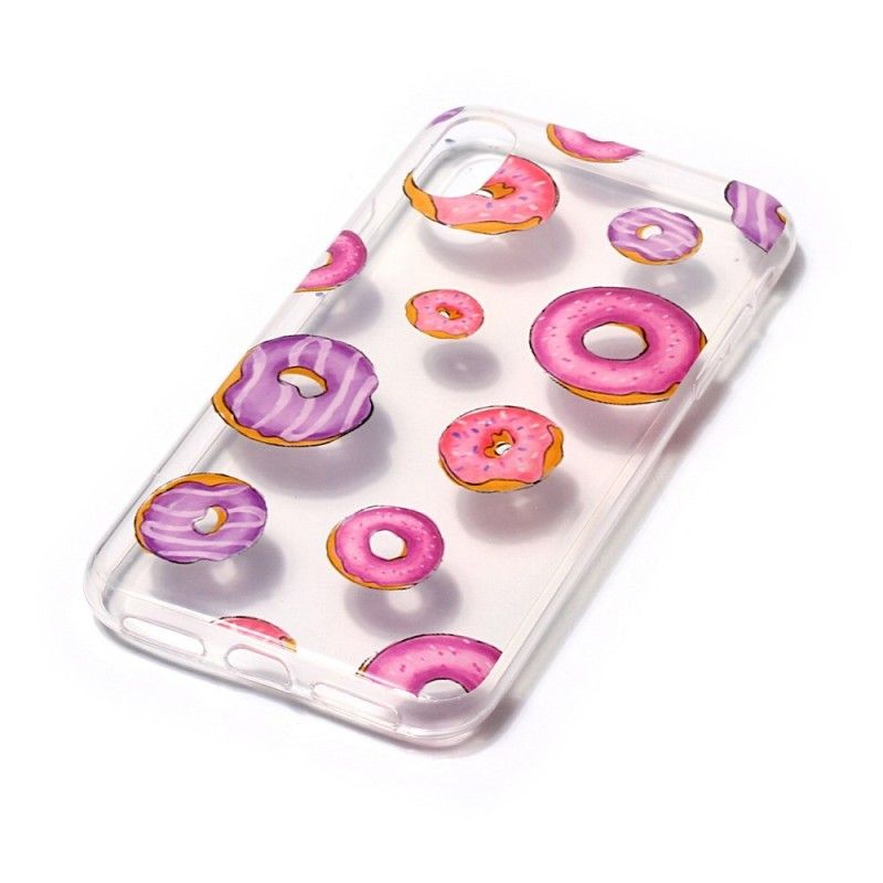 Cover for iPhone X Gennemsigtig Donutventilator