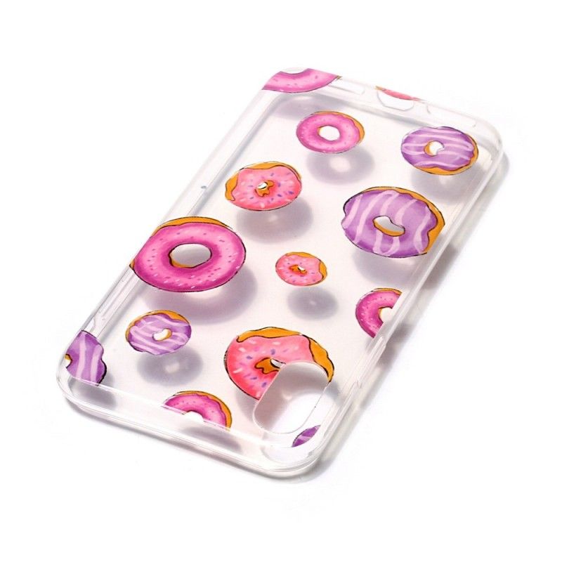 Cover for iPhone X Gennemsigtig Donutventilator