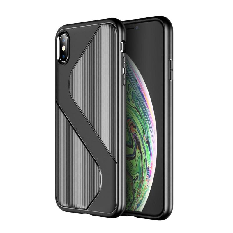 Cover for iPhone X Sort S-Struktureret Design